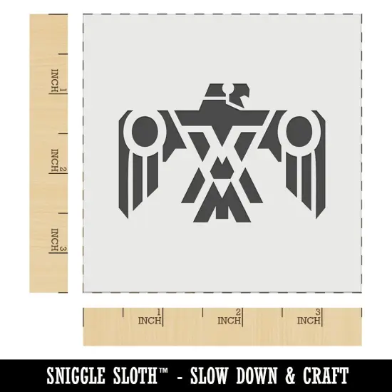 Southwestern Style Tribal Thunderbird Eagle Hawk Wall Cookie DIY Craft Reusable Stencil {6}