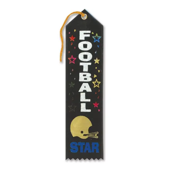 Football Star Award Ribbon (Pack of 6) {1}