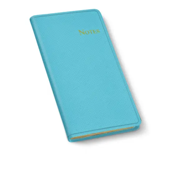 Pocket Notes Leather Journal by Gallery Leather - 6"x3.25" Key West Turquoise {1}