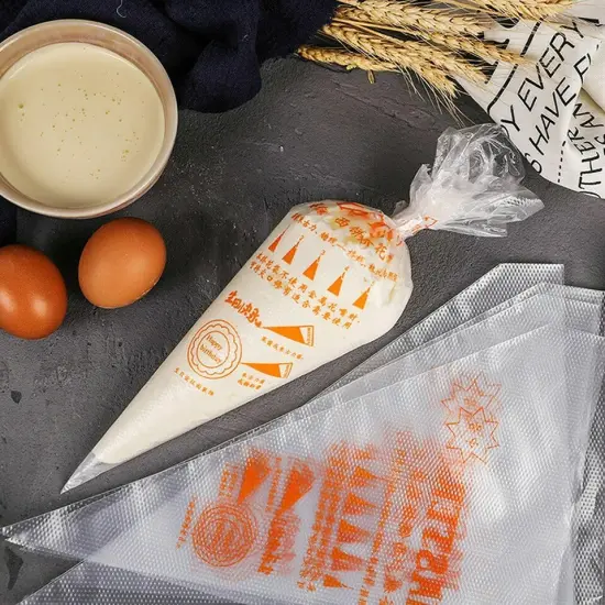 100/200 Disposable Piping Bag Icing Fondant Cake Cream Decorating Pastry Tip {3}