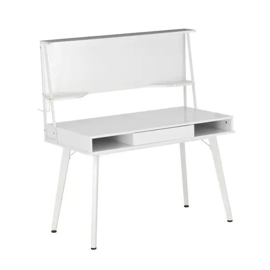 Techni Office Solutions 52.5" White Durable Computer Desk {1}
