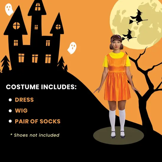 Squid Game Young-Hee Doll Deluxe Adult Costume {4}