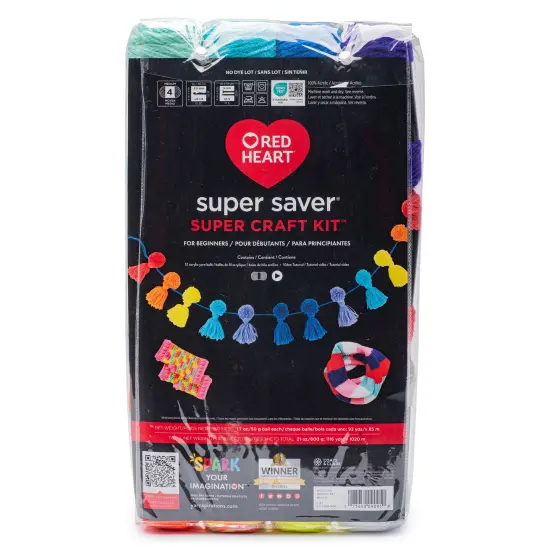 Red Heart Super Craft Kit-Brights {1}