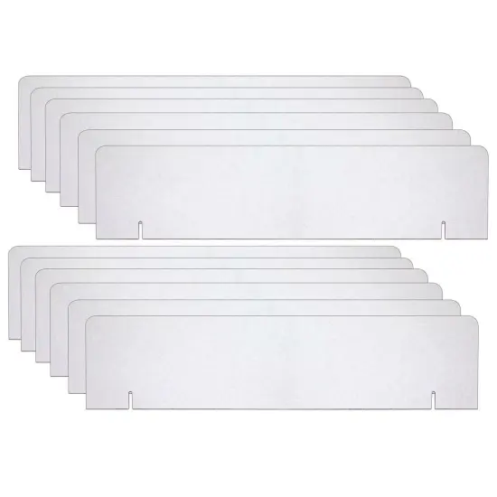 Presentation Board Headers, White, 36" x 9.5", Pack of 12 Boards {1}