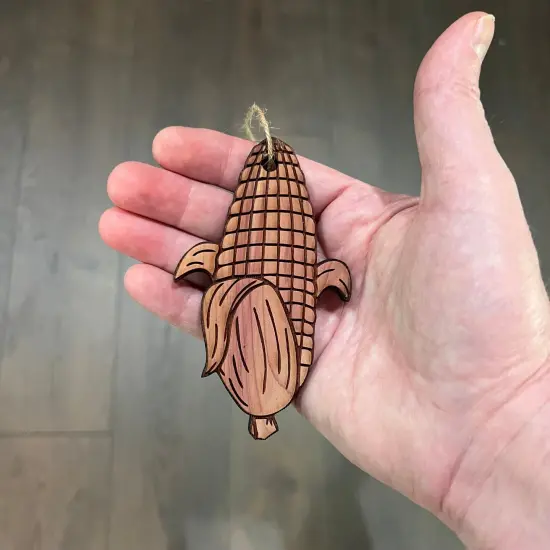 Corn on the cob - Cedar Ornament {3}