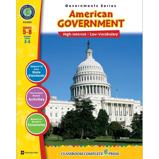 American Government Resource Book, Grade 5-8 {1}