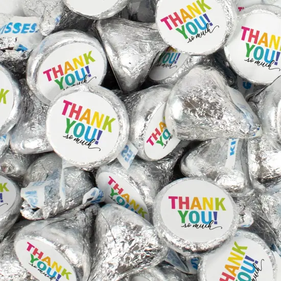 Hershey's Kisses Thank You Candy Employee Appreciation Chocolate - Colorful Thank You {1}