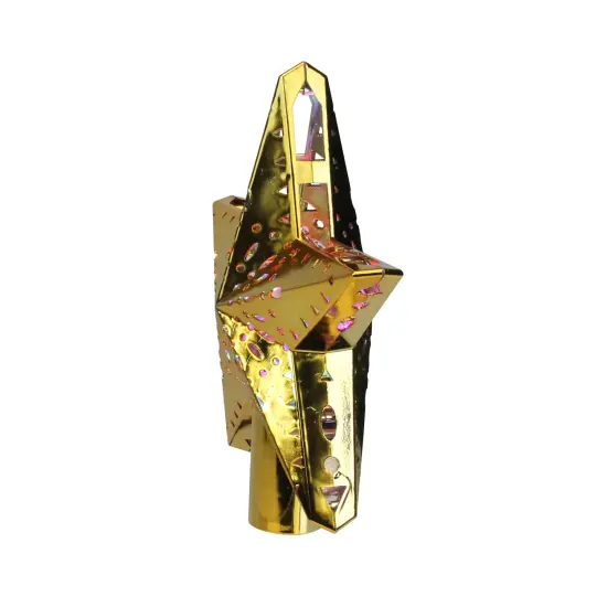 Mr. Christmas 11.5" Lighted Gold Kaleidoscope Christmas Tree Topper - Multicolor LED Lights {3}