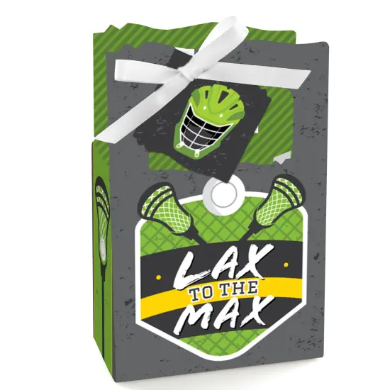 Big Dot of Happiness Lax to the Max Lacrosse Party Favor Boxes Set of 12 {1}
