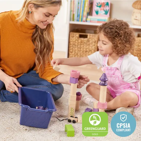 Scoop Front Storage Bins, Multipurpose Organization, 20-Pack Earthtone {6}