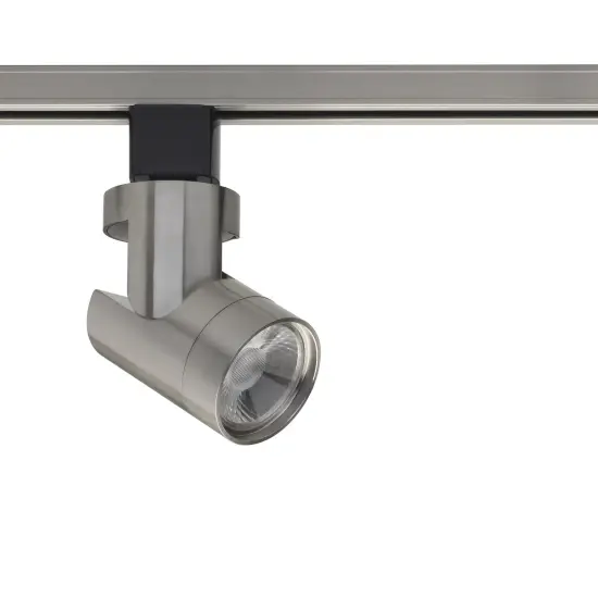 12W 1 Light LED Track Head Barrel Brushed Nickel 24 Deg. Beam {1}