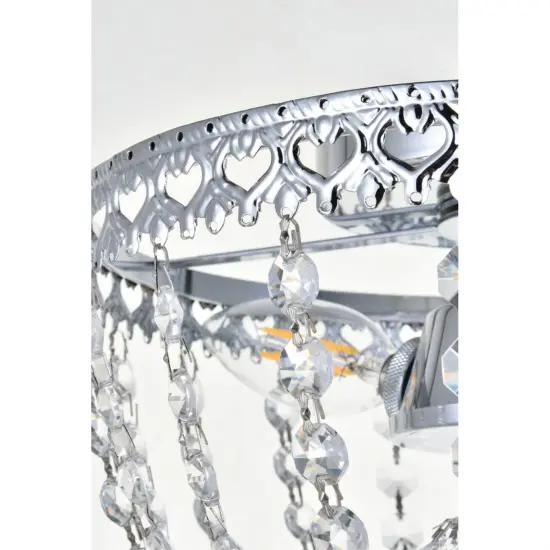 Kylie 10 inch flush mount in chrome {5}