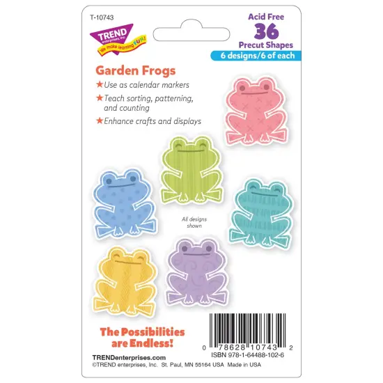 Garden Frogs Mini Accents Variety Pack, 36 Per Pack, 6 Packs {2}