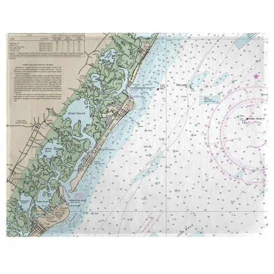 Betsy Drake Little Egg to Hereford Inlet Avalon NH Place Mat Set of 4 {1}