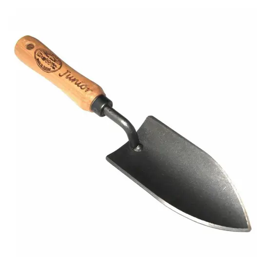 DeWit Junior Planting Trowel, Boron Steel and 9.5 Inch Long Ash Wood Handle, Fits Small Hands {1}