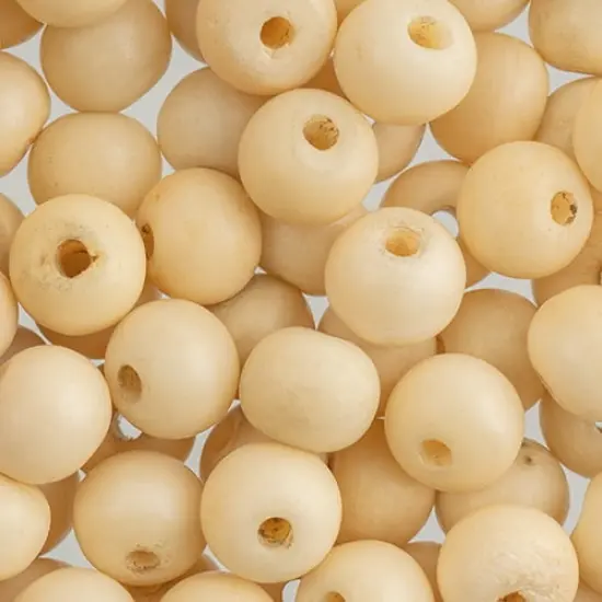 John Bead 10mm Round Natural Bone Beads, 100pcs {1}