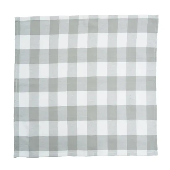 Franklin Slate Gingham Check Kitchen Towel {3}