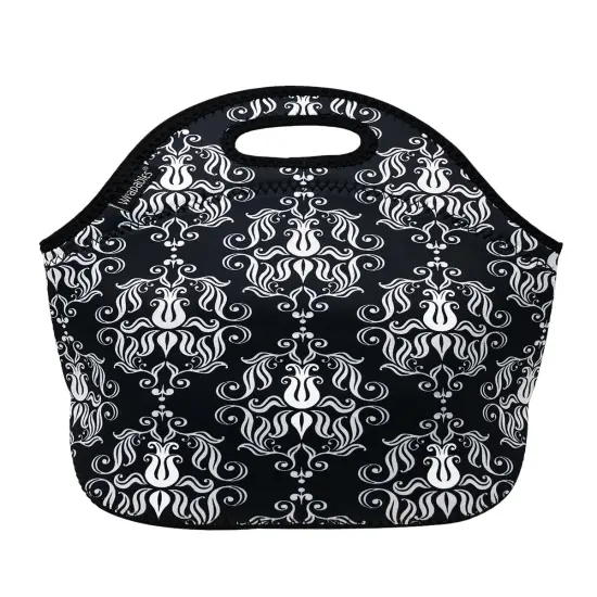 Wrapables Insulated Neoprene Lunch Bag Damask {1}