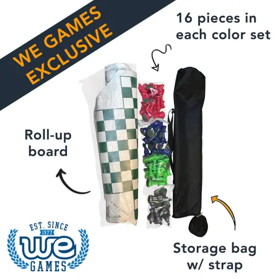 WE Games 4 Way Chess Set, 3.75 in. Kings {4}