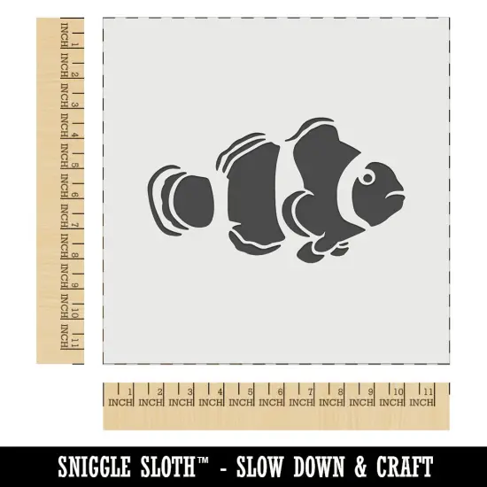 Clownfish Clown Fish Wall Cookie DIY Craft Reusable Stencil {1}