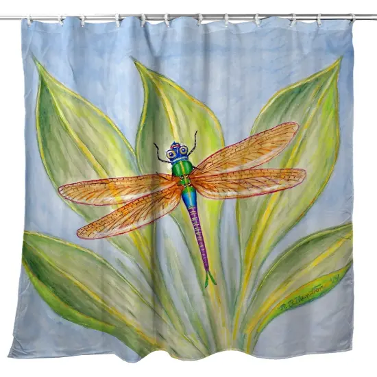 Betsy Drake Dragonfly Shower Curtain {1}