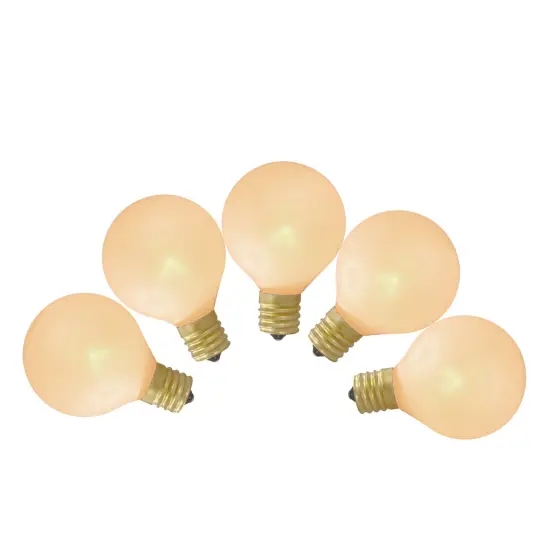 Northlight Pearl Finish G50 Globe Christmas Replacement Bulbs - White - 10ct {1}