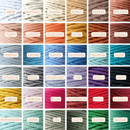 5mm Braided Cords for Macrame, approx 390ft/130yds - All for Knotting Frozen {2}