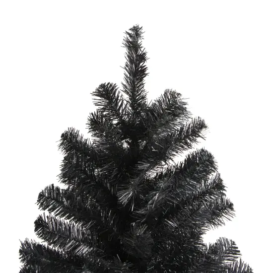 Northlight Full Colorado Spruce Artificial Halloween Tree - 6' - Black - Unlit {5}