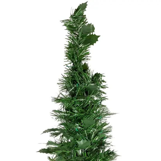 Northlight 6' Green Tinsel Pop-Up Artificial Christmas Tree, Unlit {6}