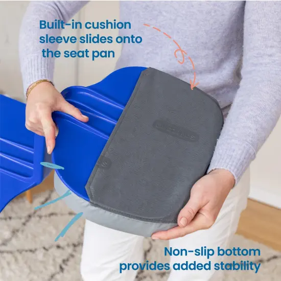 The Surf Portable Lap Desk and Surf Cushion, Flexible Seating Floor Desk with Foam Pad, 1-Pack Blue {5}