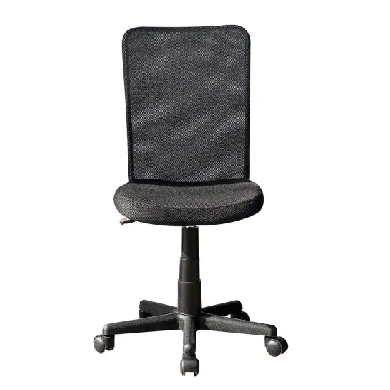 Techni Office Solutions 34.5" Solid Black Contemporary Polyester Mesh Task Office Chair {3}