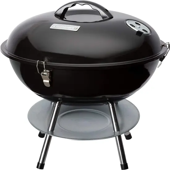 CCG-216 Portable Charcoal Grill, 16", Black & Masterbuilt MB20091621 Lump Charcoal 16 Pound, Black {2}