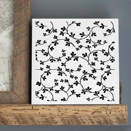 Garden Vine All Over Embossing 12 x 12 Stencil | FS127 by Designer Stencils | Reusable Stencils for Painting on Wood, Wall, Tile, Canvas, Paper, Fabric, Furniture, Floor | {4}