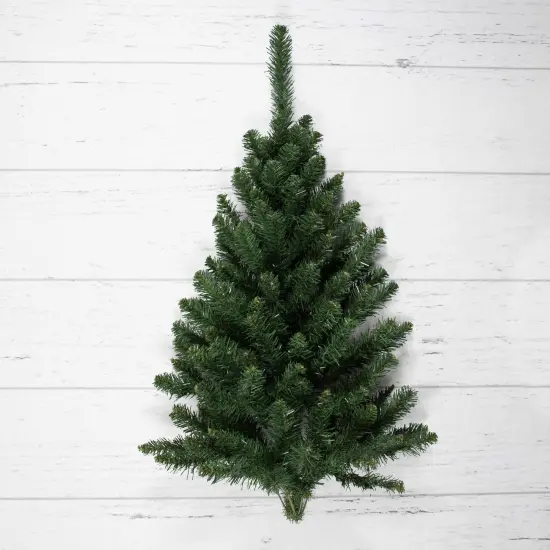 Northlight Full Buffalo Fir Artificial Christmas Wall or Door Tree - 3' - Unlit Green {7}