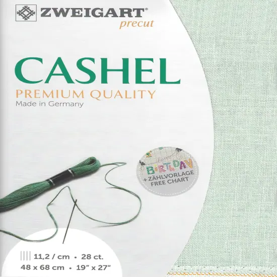PrecutZweigart Cashel 28 count Sapphire Green {1}