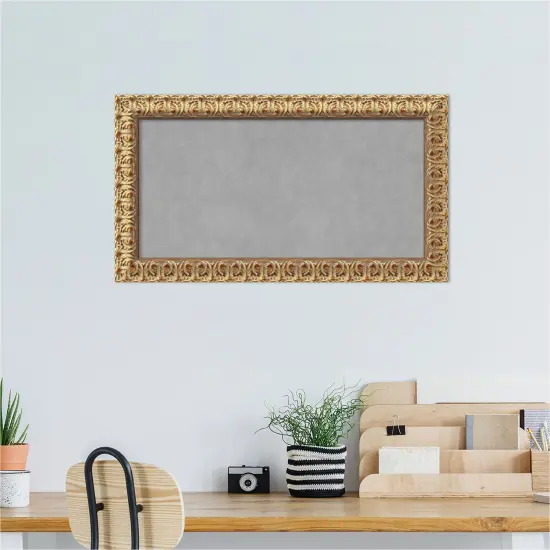 Magnetic Boards, Home Office Boards (27x15 in.) Florentine Gold Framed Organization Boards {6}
