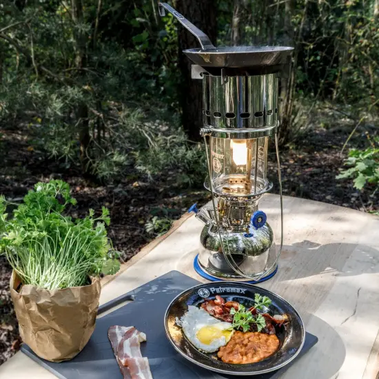 Petromax Lamp to Cooking Adapter - Turn Your HK350/HK500 Lamp into a Camping Stove, Steel Alloy, 7.1 inch diameter {4}