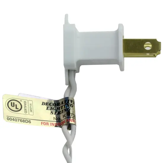 Brite Star LED Icicle Mini Christmas Lights - Pure White - 5.75 ft White Wire - 60ct {3}