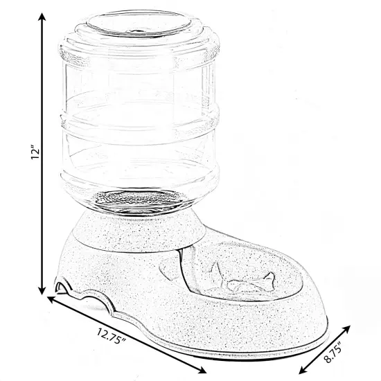 Automatic Self Dispensing Gravity Pet Feeder for Cats and Dogs - Large Capacity {12}