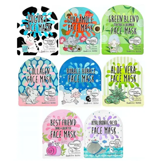 LOOK AT ME Face mask, 10 sheets Hyaluronic {2}