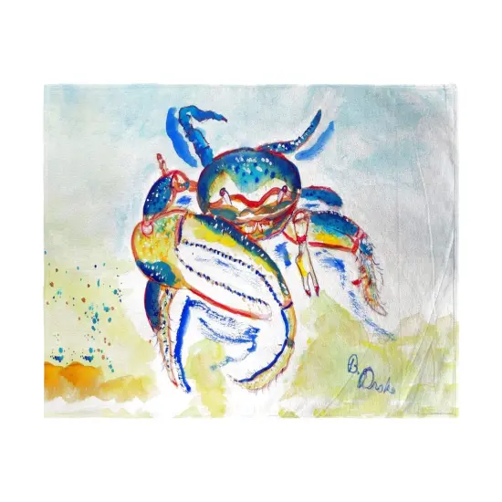 Betsy Drake Colorful Fiddler Crab Beach Towel Multicolor {1}