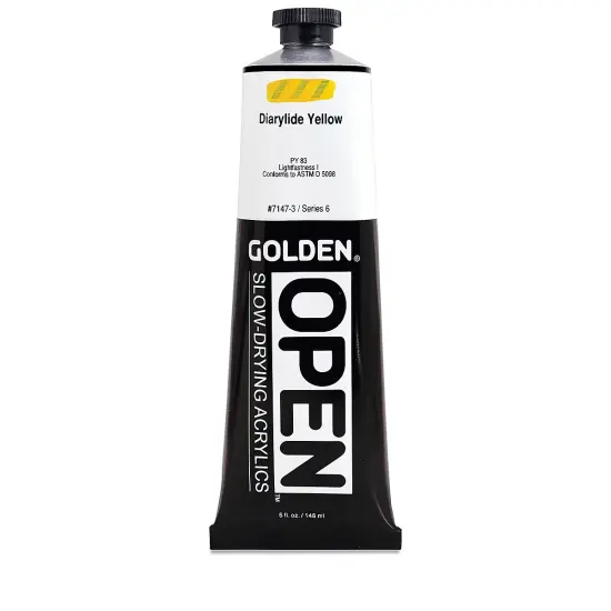 Golden Open Acrylics - Diarylide Yellow, 5 oz Tube {1}