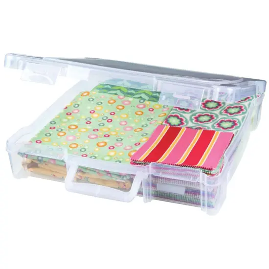 ArtBin Essentials Box W/Handle-12"X12" Translucent {4}