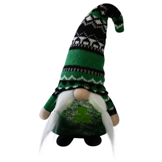 Northlight LED Lighted St. Patrick's Day Girl Gnome - 11.5" Green {4}