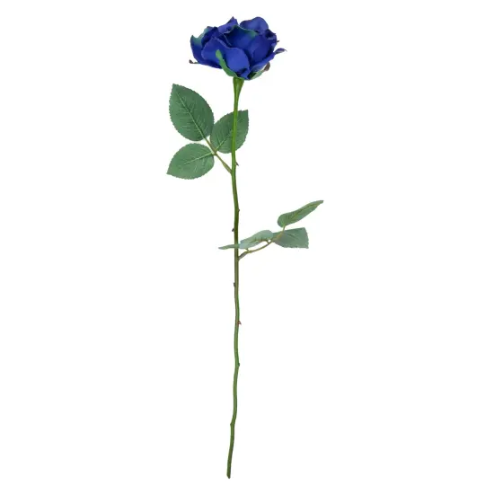 Allstate Long Stem Blooming Rose Artificial Floral Spray - 23" - Blue {4}