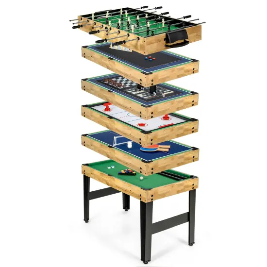 10-in-1 Multi Combo Game Table Set for Home {2}
