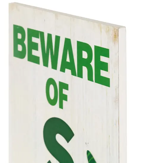 Northlight Beware of Shenanigans St. Patrick's Day Porch Board Sign - 36" White {7}