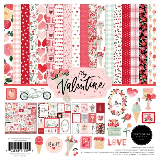 Carta Bella Collection Kit 12"X12"-My Valentine {1}