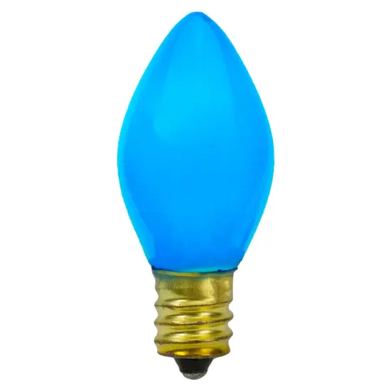 Northlight C7 Opaque Christmas Replacement Bulbs - Blue - 4ct {1}