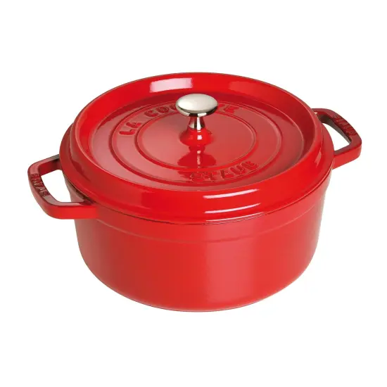 STAUB Cast Iron 4-qt Round Cocotte {6}